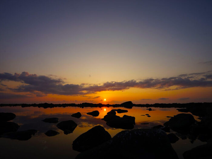 黄金岬海浜公園 夕陽02